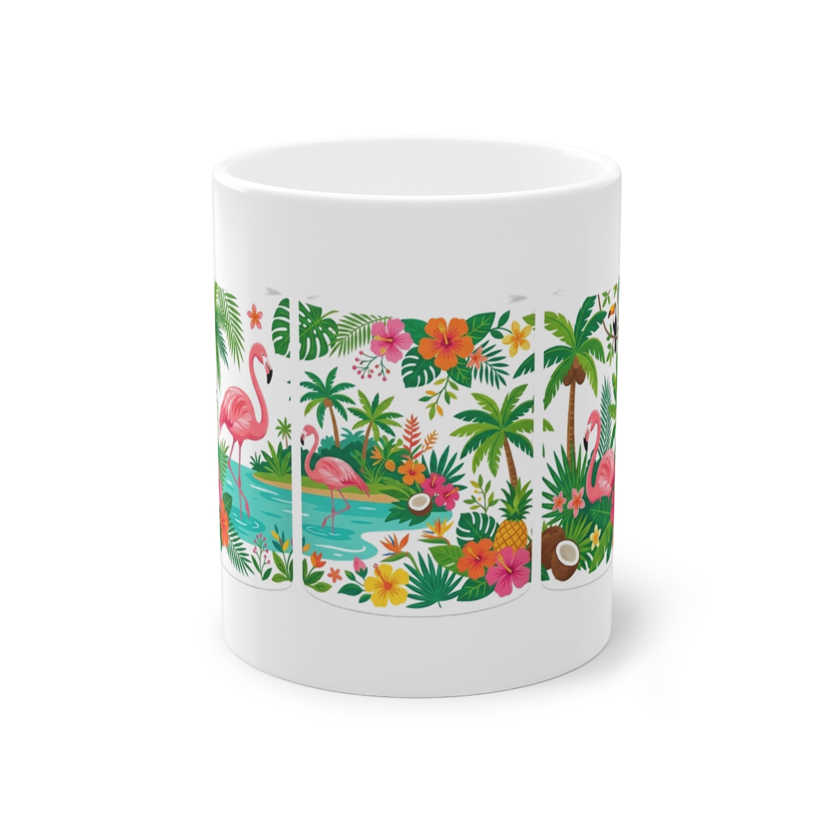 Tropical Flamingo Summer Vibes - Mug