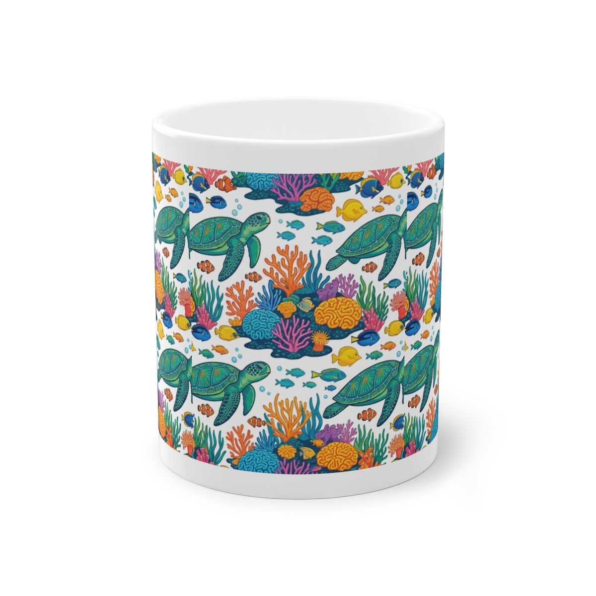 Tropical Sea Turtle Coral Reef - Mug