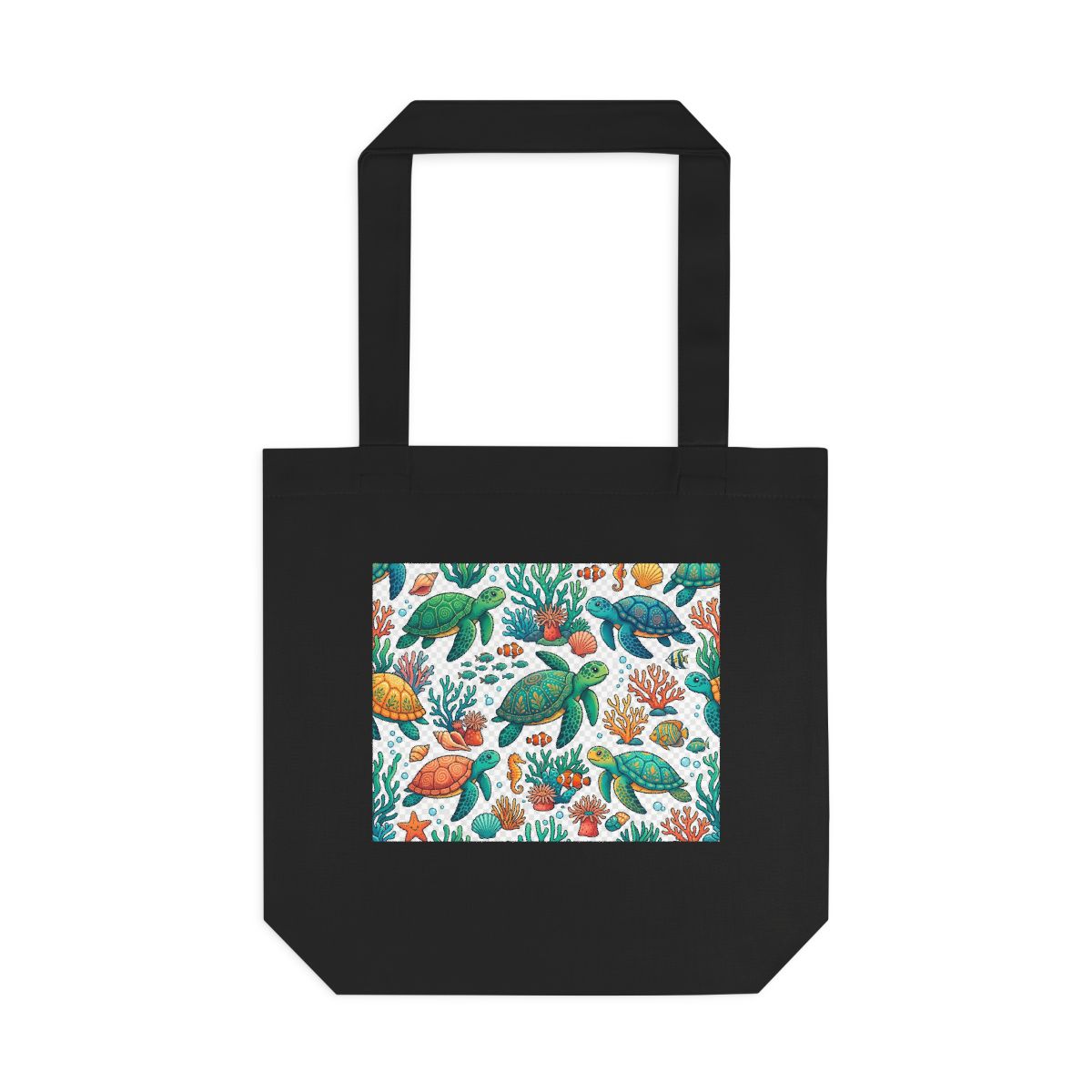 Tropical Sea Turtle Coral Reef - Tote Bag