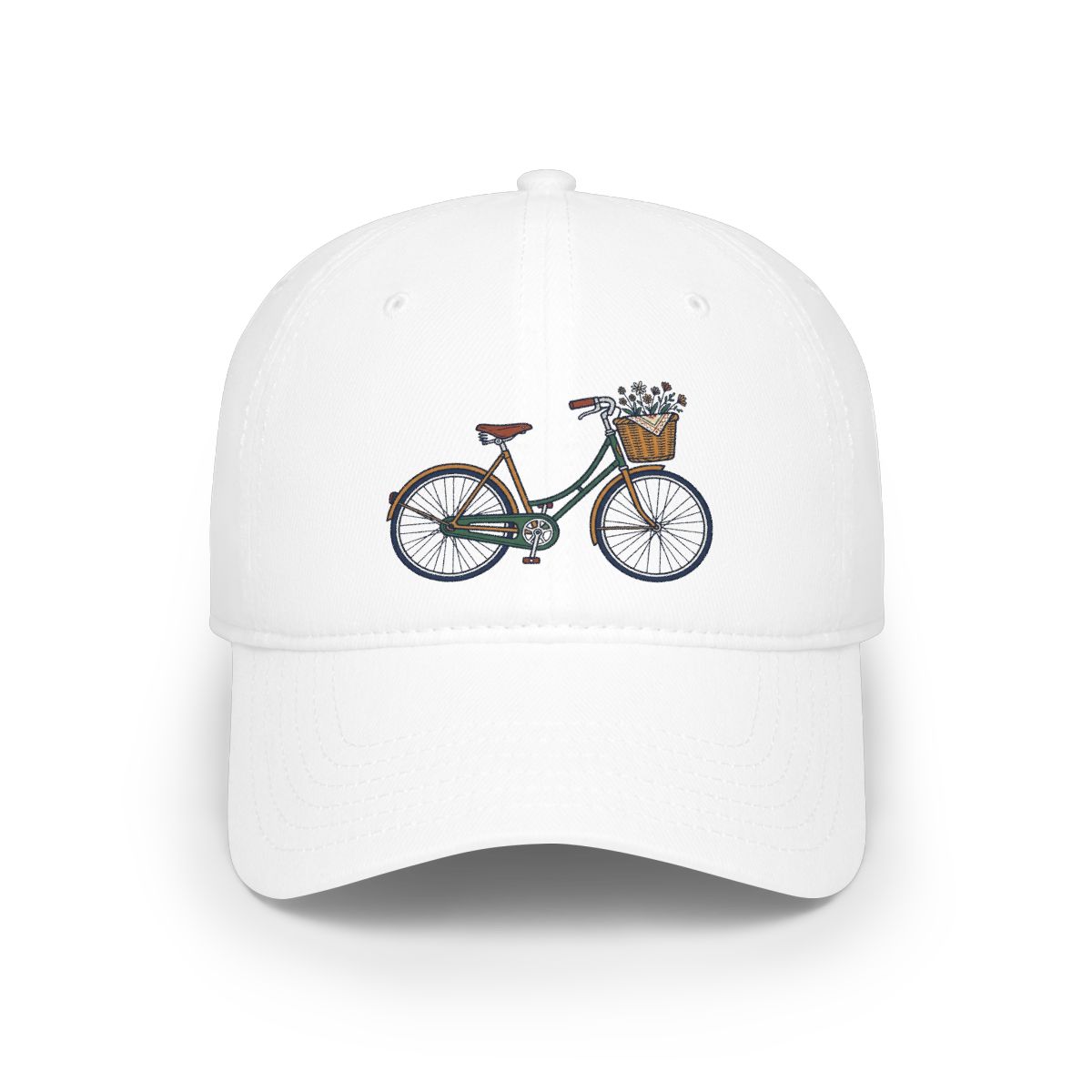 Vintage Bicycle With Basket - Cap