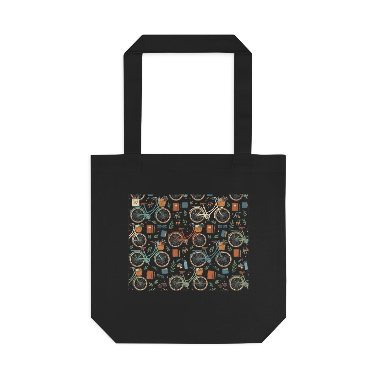 Vintage Bicycle With Basket - Tote Bag