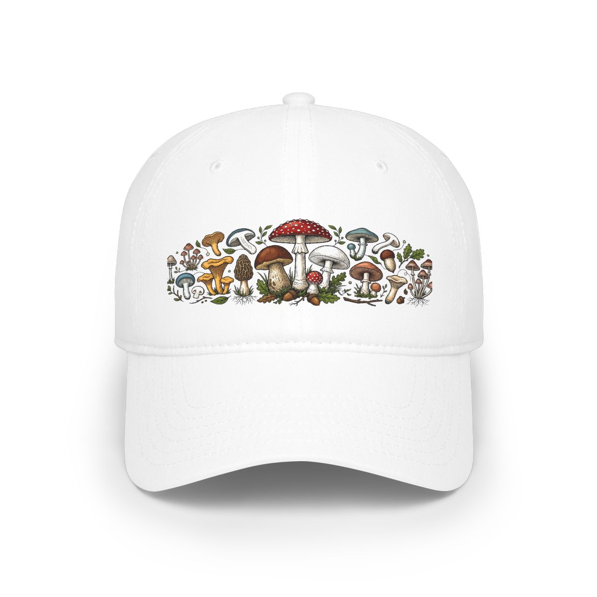 Vintage Botanical Mushroom Chart - Cap