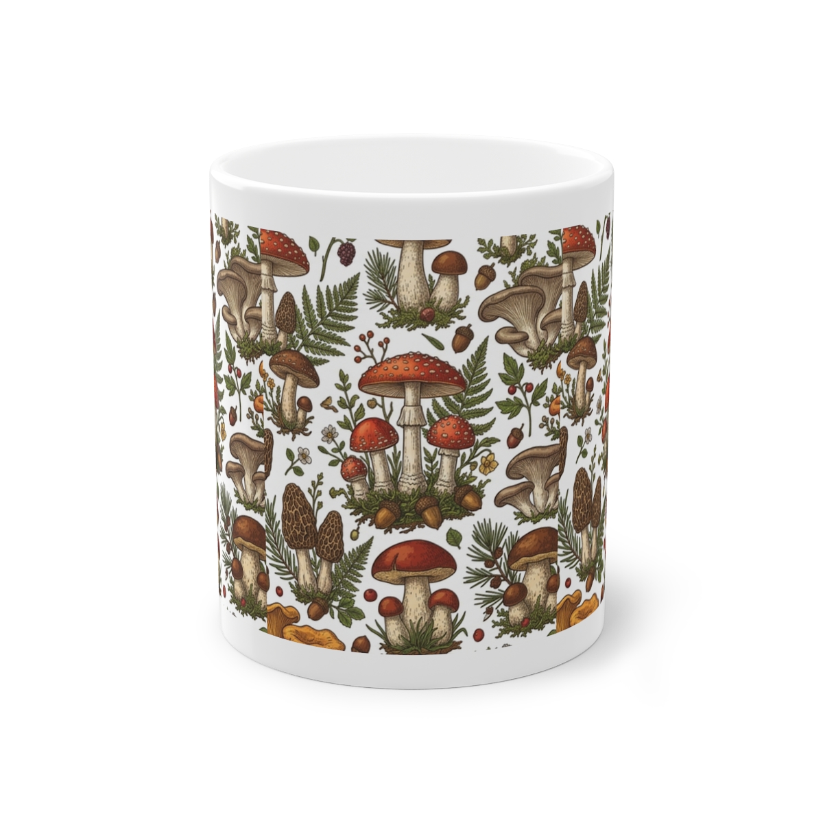 Vintage Botanical Mushroom Chart - Mug