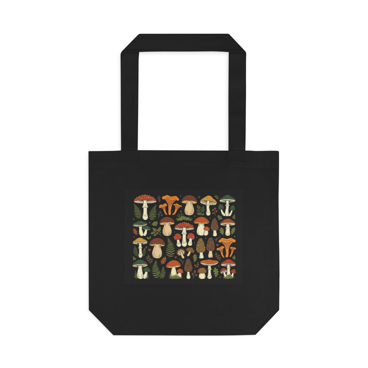 Vintage Botanical Mushroom Chart - Tote Bag