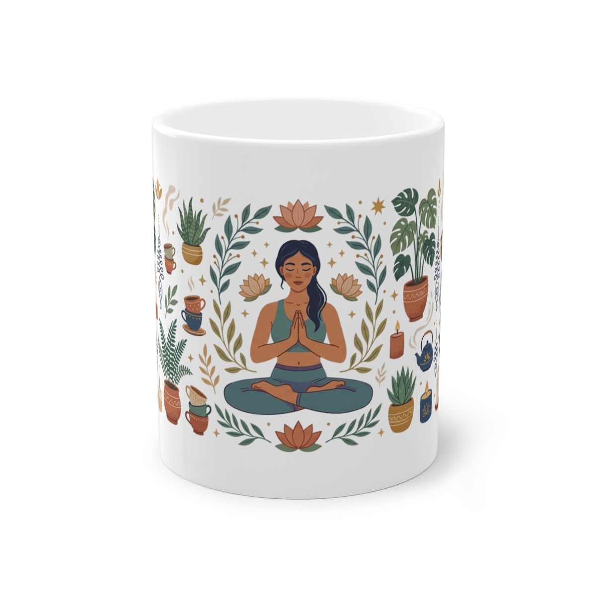 Yoga Pose Namaste - Mug