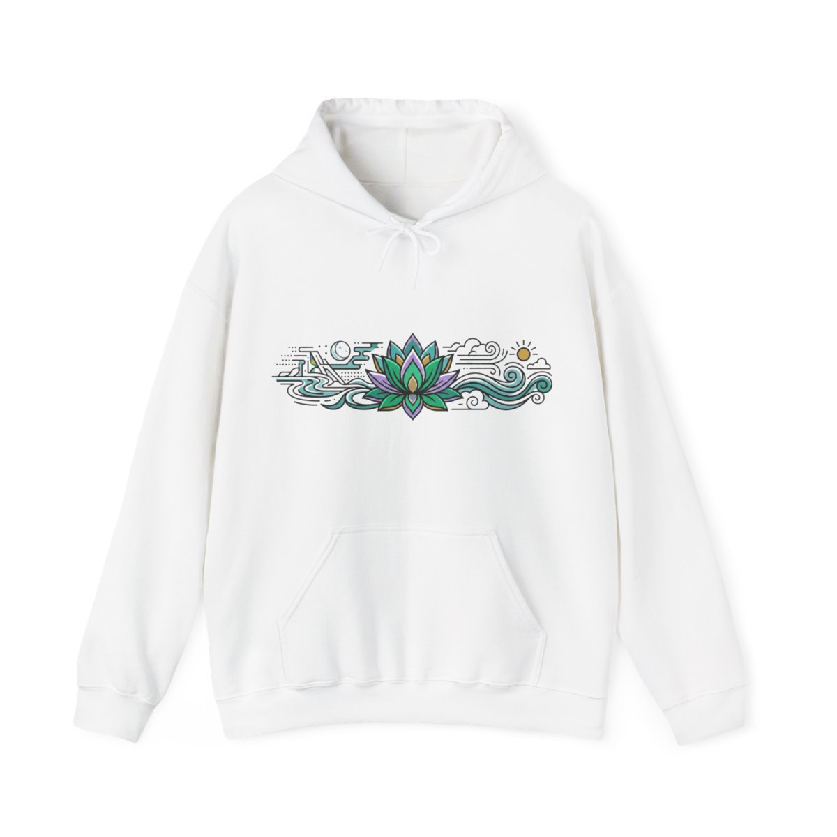 Zen Lotus Flower Mindfulness - Hoodie