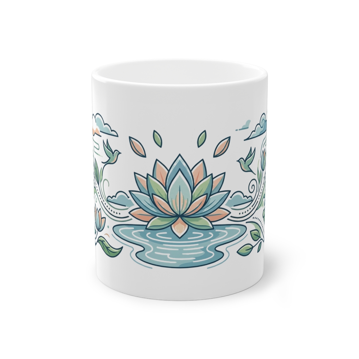 Zen Lotus Flower Mindfulness - Mug